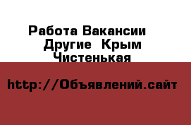 Работа Вакансии - Другие. Крым,Чистенькая